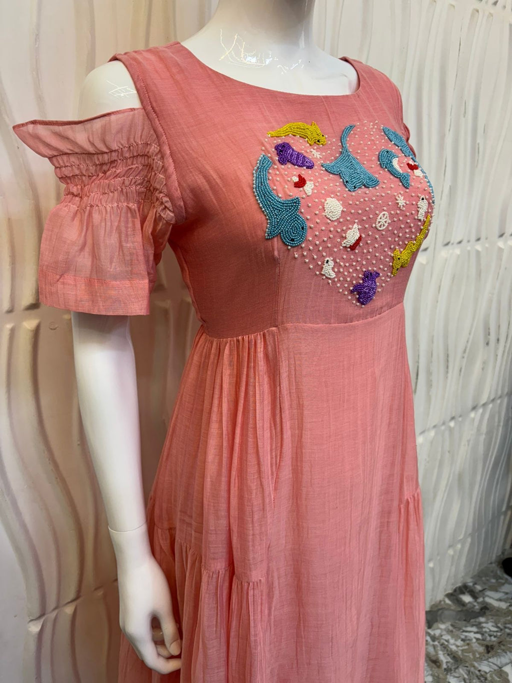MULL CHENDERI FROCK