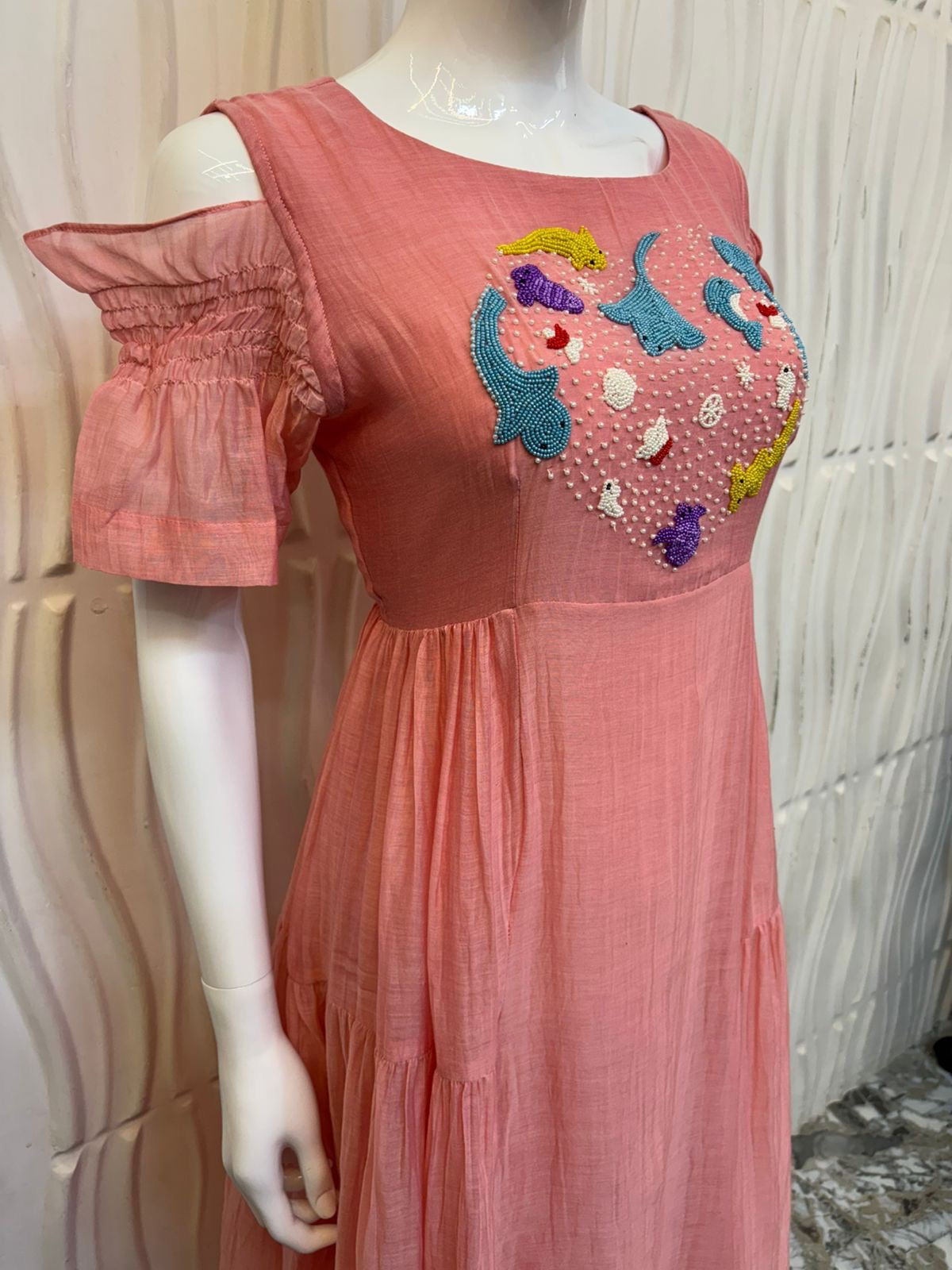 MULL CHENDERI FROCK