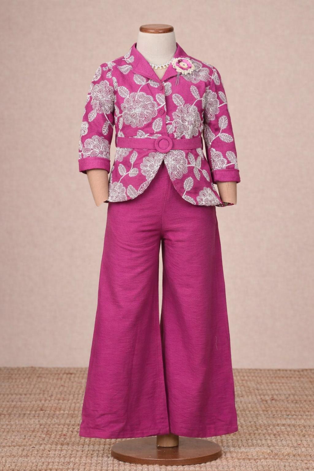 Girls Pant Suit for Festive Functions and Modern Ethnic Dressing