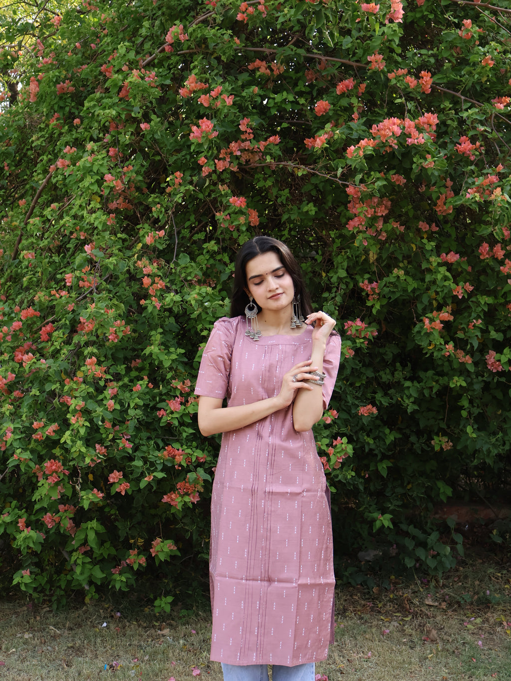 Mauve Fusion Kurti