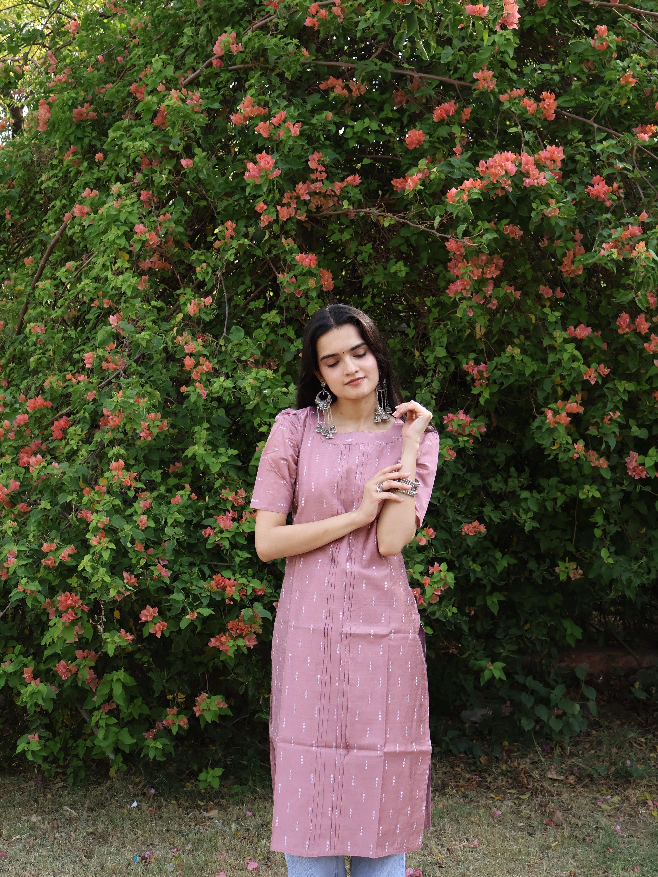 Mauve Fusion Kurti