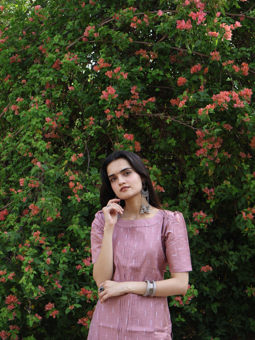 Mauve Fusion Kurti