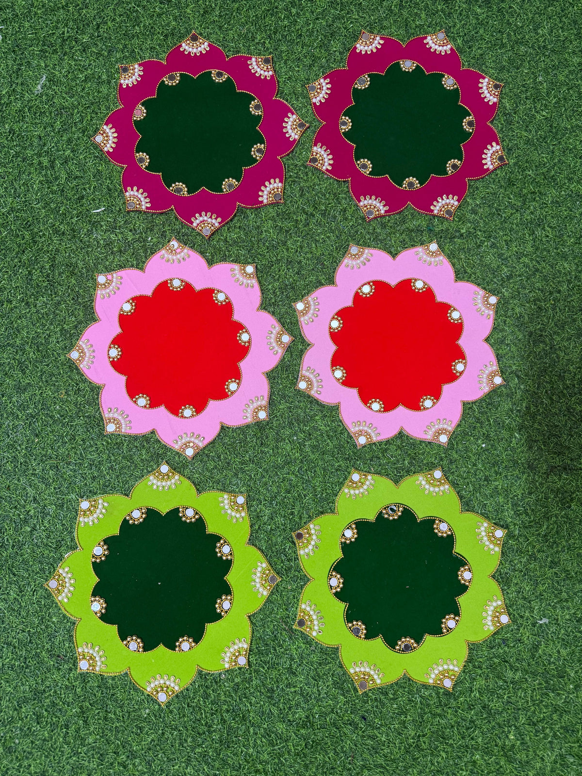 FLORAL RANGOLI MATS