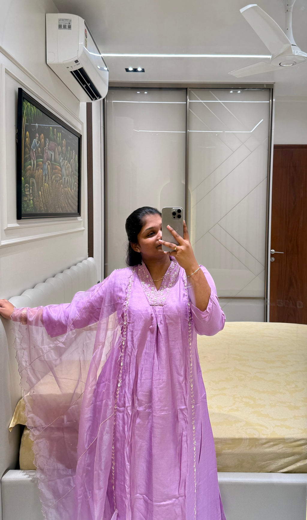 DOLA SILK ANARKALI 3 PC SET