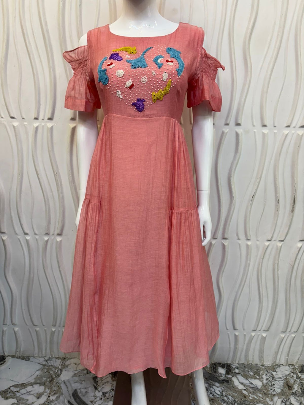 MULL CHENDERI FROCK