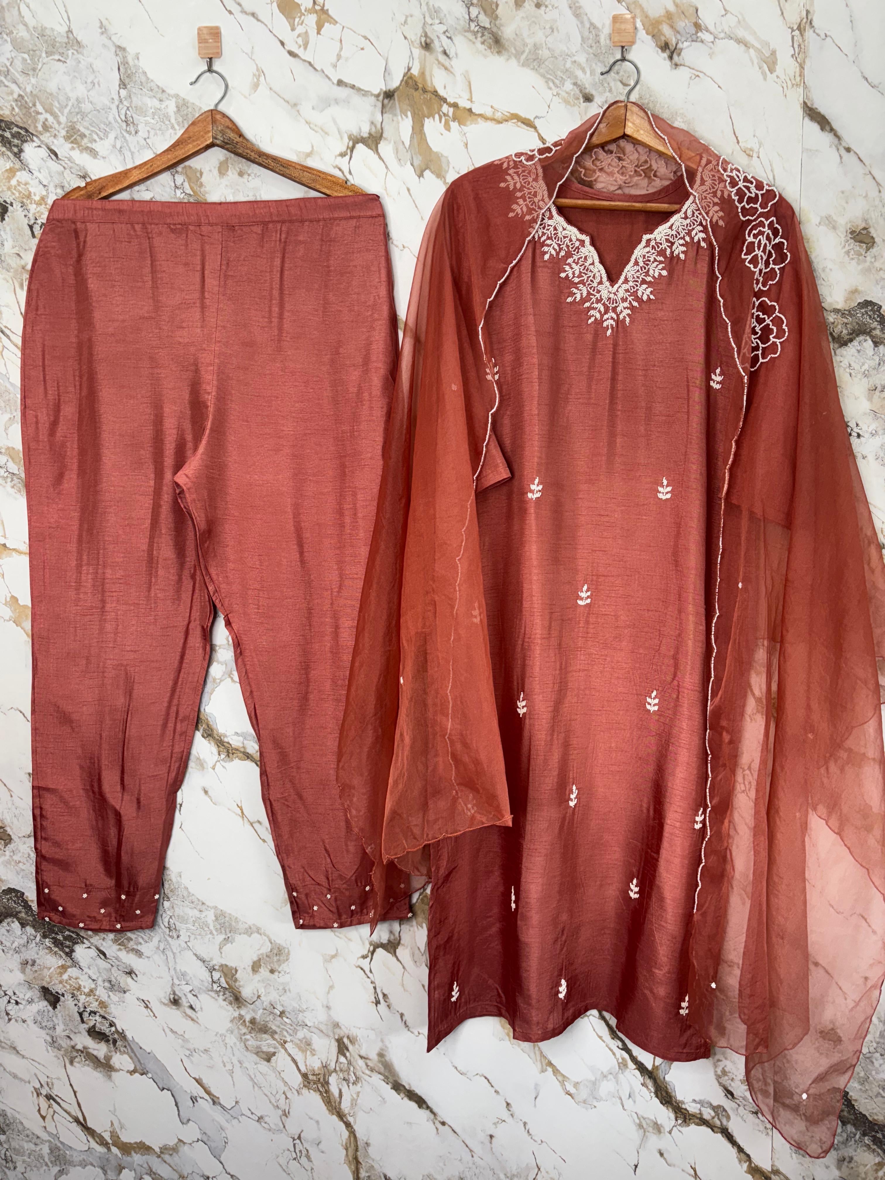 DOLA SILK PEARL WORK 3 PC SET