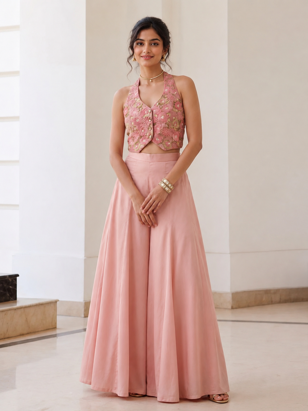 Silk Palazzo Co-Ord Set