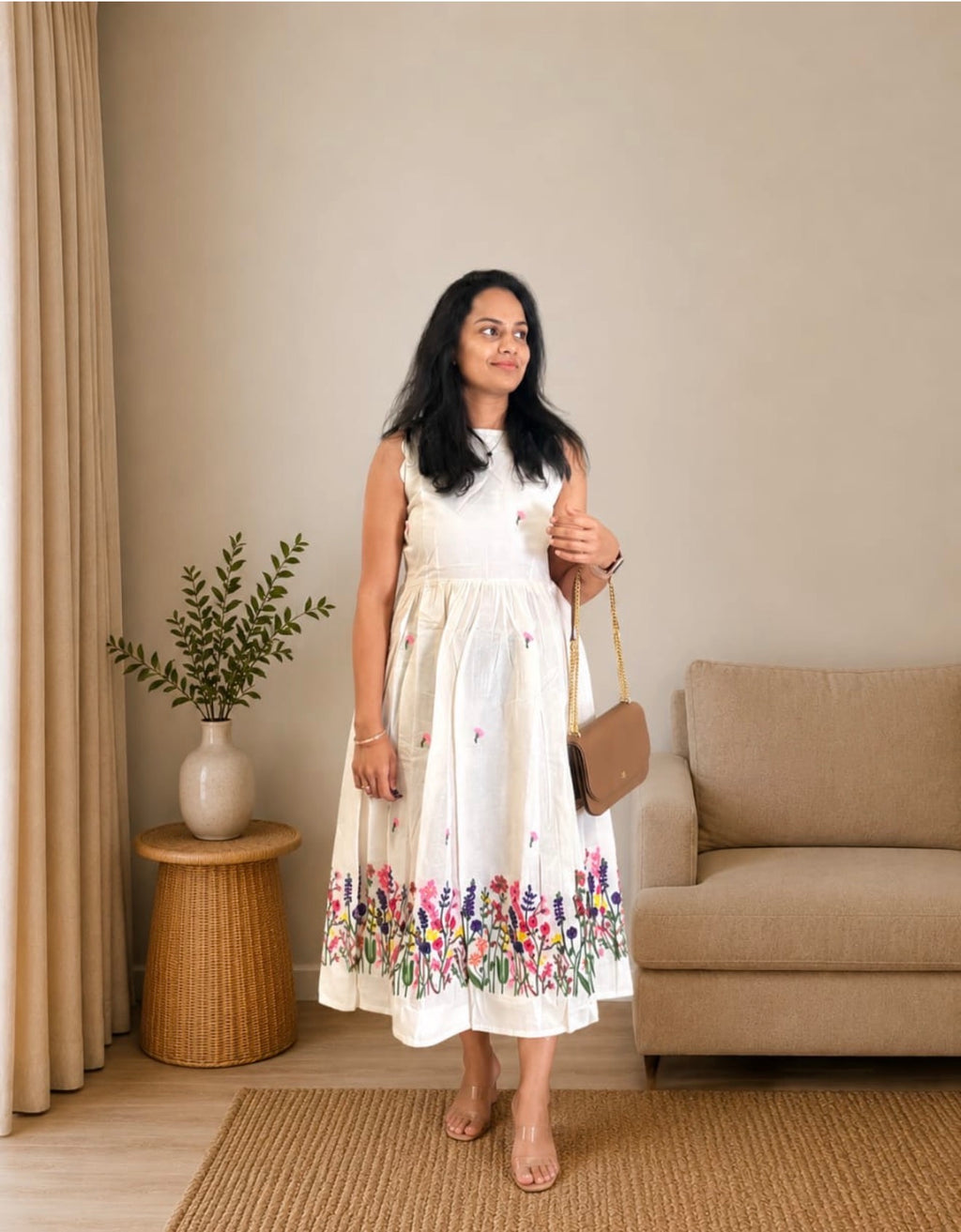 Blossoms Embroidery Dress