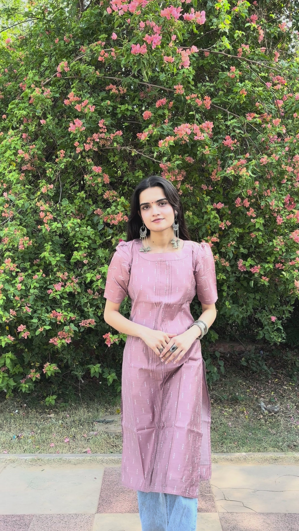 Mauve Fusion Kurti