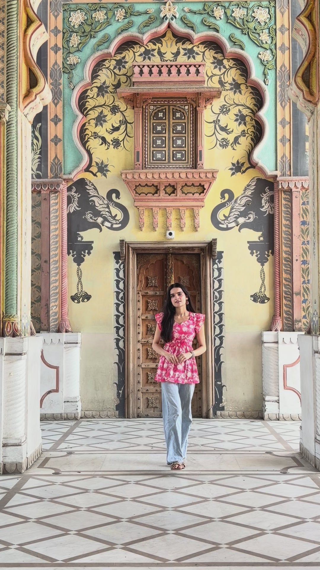 Floral Linen Kurti