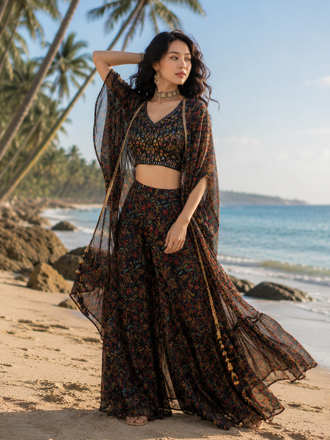 Sharara And Cape Set