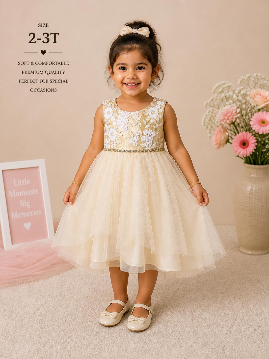 Pre-Owned Gently used Ivory Frock